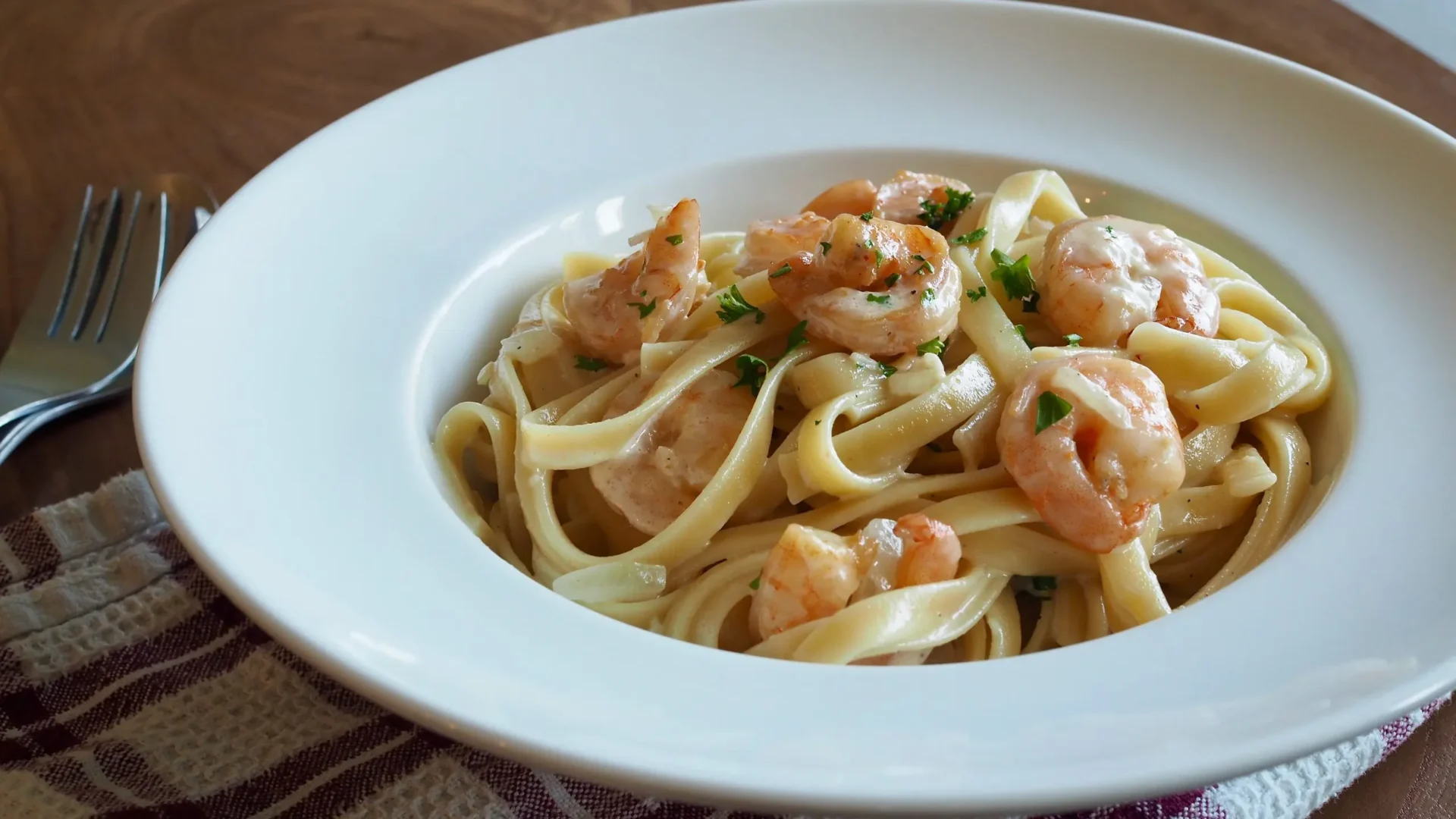 Fettuccine de Camarão