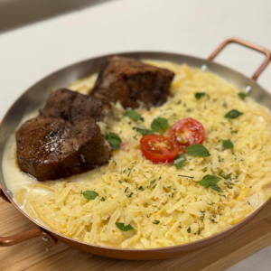Filetto Talharim ao bechamel