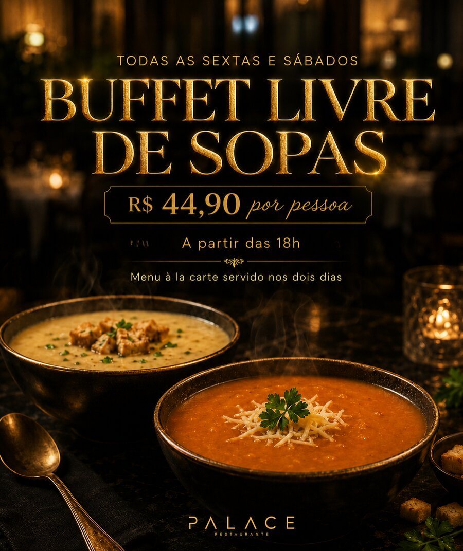 Happy Hour Palace — Chopp Brahma com 50% de desconto, de segunda a sexta durante a noite toda